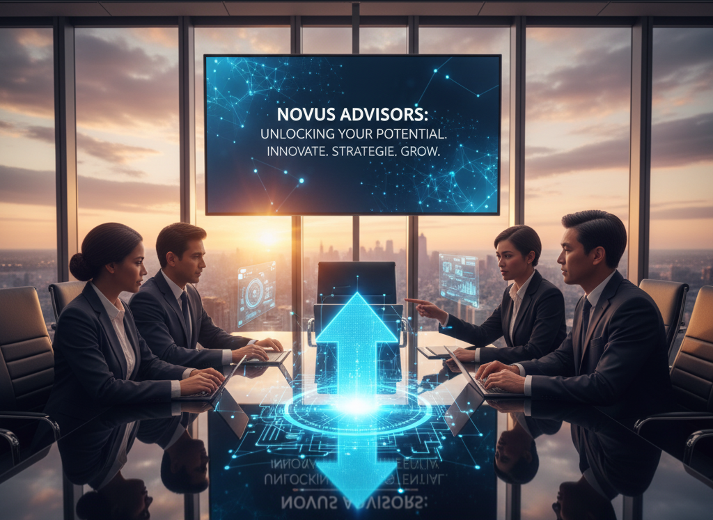 Positiveness holding a laptop and pointing